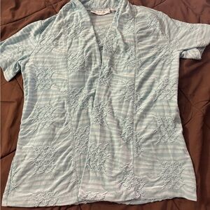 Light Blue Sag Harbor Tank Top Sweater Set